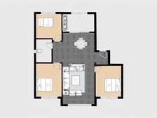 军心家洋房3室 五明户型