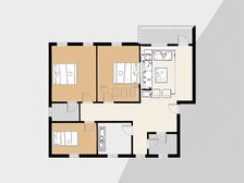 东惠广场 3室2厅 南 北