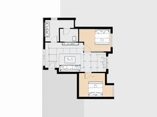 法蓝西莊邸枫丹里 2室2厅 东