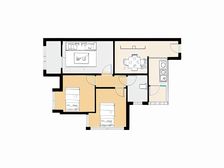 刚需实用2房,总价低,毛坯可以按照自己喜欢风格装修