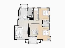 万科商圈 三室两厅两卫 10年小区 得房率高