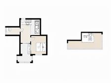 刘家桥石门街一室一厅有阁楼 本色装修保持好