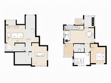 蓝色城邦(公寓) 2室2厅 南