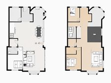 近海边,七十年住宅大产权,精装边户大院,有车库