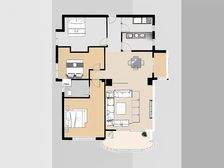 两梯三户,三面采光,看中庭景观,有住别墅感觉