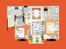 盛大金磐 2室2厅 南