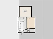 带露台 朝西南 全天采光 一室一厅 万科物业 地铁400米
