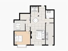 户型正规两室两厅光线好中间楼层