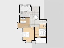 花园小区,南北板式大两房,格局合适,楼位不错