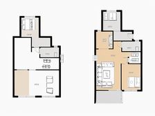 世茂国风滨江叠墅 毛坯交付状态 私密性高