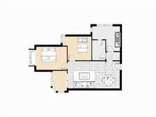 经典小户型,电梯房,楼间距大,南朝向