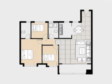 中海广场旁碧桂园 小高层横厅5.2米南北3室 有产权