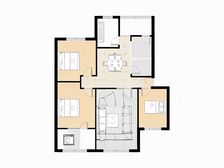 此房满2年,没有增值税,户型方正,拎包入住。