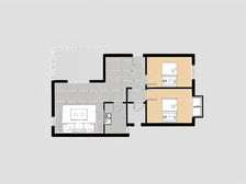 青城山水 2室1厅 南 北