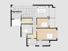 沙滨路唯一4.0社区品质住宅,观江大平层,竖厅户型。