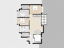 朝南通透格局,楼层中高,看园区视野宽阔,采光充足