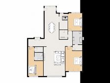 星海湾壹号 大3居 看小区园林 采光好 精装修