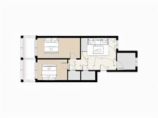万达2室 小户型 南北低层 可按揭 46中隔壁