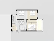 迎奥花园三期 2室1厅 南