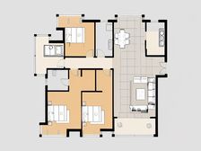 盛唐大四室 毛坯 中间楼层 随时看房