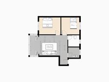 正规两房,户型方正,居家适宜。