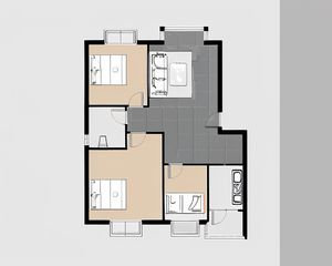 莲花社区 3室1厅 东