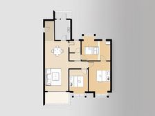 江铃新力臻园 3室1厅 东南