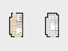 复式小公寓 事业采光好 上下两层