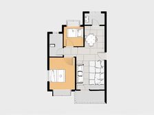 碧海苑步梯复试 独立入户 买一套给两套 户型很好