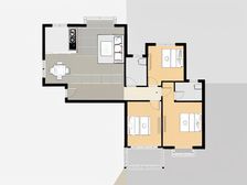 西湖万达旁边 大三房毛坯 可以随时装修