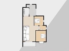 九华湖公园旁银九小区复式楼,上下两层空间大随时看