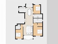 一梯一户,采光充足,阳台大落地窗