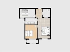 中国铁建花语金郡 2室1厅 南