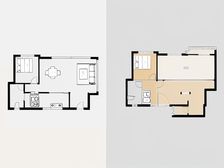 沙小旁退台式洋房,一二楼带花园,前后中庭