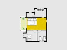 户型方正两房 望小区花园 安静舒适 近祖庙