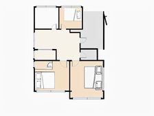 华北物流四楼三居南北通透采光好