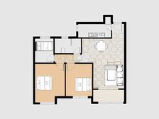 翔宇海棠广场 3室1厅 南