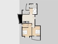 适宜居住社区,03年版式结构。人车分流。