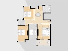 位置安静 精装修 采光通风好 临地铁 万达 人车分流