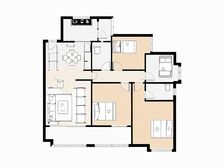 孝德湖畔,奥园三期地铁口百米物业 标准大四房