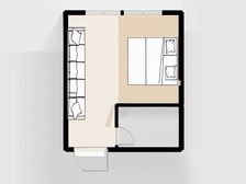 学院府 1室1厅 南