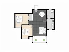 东晖育才苑 精装修两房 楼层好视野好 房东诚售