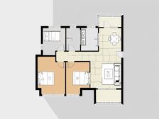 滨河①校旁 纯毛坯三房 业主诚心出售 观景楼层