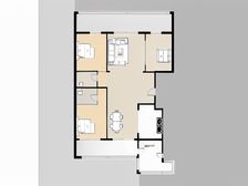 顶复带阳光房,跑道式观海阳台,视野很好,俯瞰海岸线