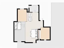 房子的房型是飞机户型而且有阁楼房型通透房子视野开阔