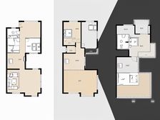 顺德乐从 佛山新城依云水岸两联排毛坯别墅