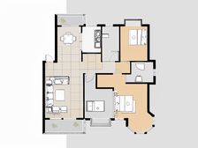 铜锣湾广场旁海德堡 精装通透 花园洋房 采光好