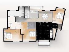 西郊别墅区 低密度社区 中间楼层大平层