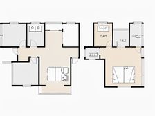 户型方正,没有浪费空间,视野开阔无遮挡,