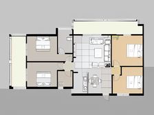 三峡茶城旁电梯毛坯大四房双阳台看房方便